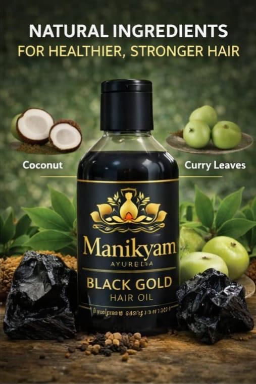 Black Gold Hair Oil  - 100% Working 🌿